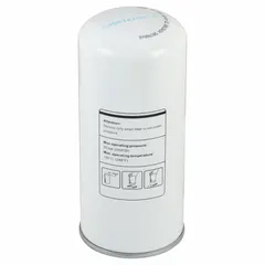 Spin-on, round engine air filter for buses. Overall height 4 5/16 in. Removes airborne contaminants from intake air to protect the engine. Baldwin Interchange OAS98060.