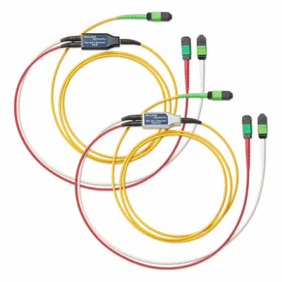 FLUKE NETWORKS Test Reference Cord Set: Test Reference Cord Set, CFM-TRC-S-MPO24P - Trace Kits for Fiber Optic Testing