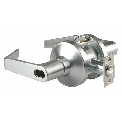 ABILITY ONE Door Lockset: Office Lever Locksets, Chrome, ADA Compliant