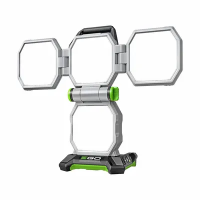 EGO Work Light: 56V ARC Lithium, Work Light, 10,000 lm Max., 3 Modes, 10 in Max. Ht - EGO Work Lights & Jobsite Lights