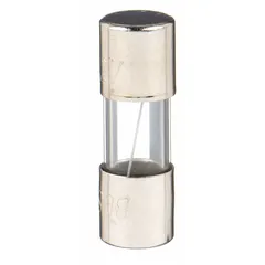Fast-acting cylindrical fuse rated 6 A at 32 V DC. Measures 1/4 in x 3/4 in. Part of the SFE series. Used in automotive electrical systems for overcurrent protection in circuits such as lighting, ignition, and accessories.