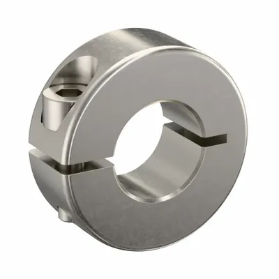 RULAND MANUFACTURING Shaft Collar: 1-Piece, Metric, Round, Clamp-On, 16 mm Bore Dia - Stainless Steel Shaft Collars