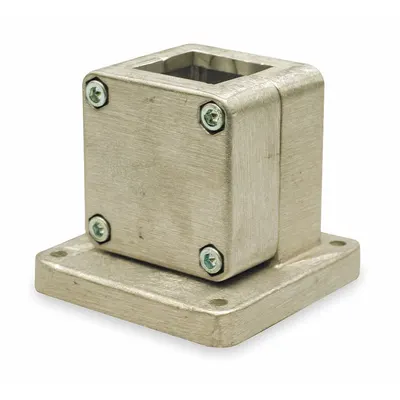 SIMPLICITY Flange Base: Flange Base, 1 in Inside Wd - Square Shafting Mounting Accessories