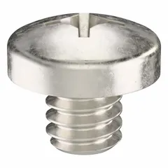 Pan head machine screw with Phillips drive, made from 316 stainless steel with plain finish. Thread size 1/4"-20, length 1/4", drive size #3. Supplied in a 25-pack. Suitable for fastening components in environments requiring corrosion resistance.
