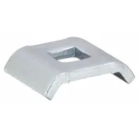 This steel clamp washer with zinc-plated finish is used to secure wire mesh cable trays. It is a 1-inch square washer designed for 1/4-inch screws, attaching Cablofil trays with EZ BN hardware. Suitable for tray widths from 4 to 24 inches