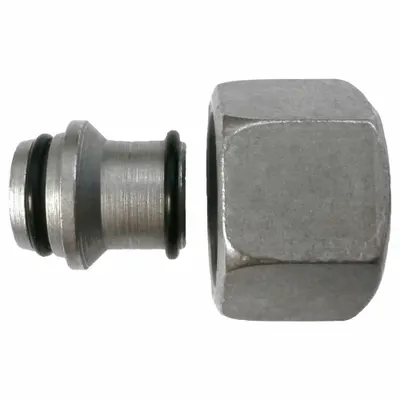 BRENNAN INDUSTRIES Compression Fitting Cap: 8 mm OD size, M14x1.5 Thread Size, Compression - Flareless Bite-Type Stainless Steel Compression Fittings