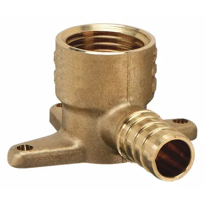ZURN QQDE33BFGX Brass Crimp-On Barbed Tube Fitting Elbow - Crimp-On Brass Barbed Tube Fittings