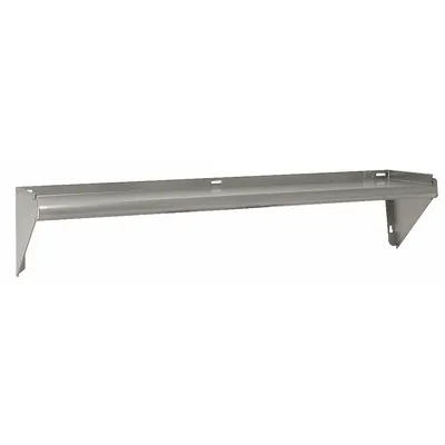 ADVANCE TABCO Wall Shelf: 36 in x 11 in x 9 in, 11 in x 11 in, 60 lb Load Capacity, Aluminum - Stainless Steel Solid Wall-Mount Shelving