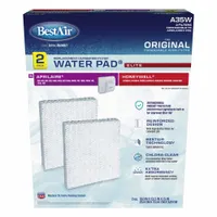 Humidifier Pad: Humidifier Pad, Duct Mount Humidifier, Aluminum, Antimicrobial-Coated, 2 Pads (MPN A35W-2PK-PDQ-3)