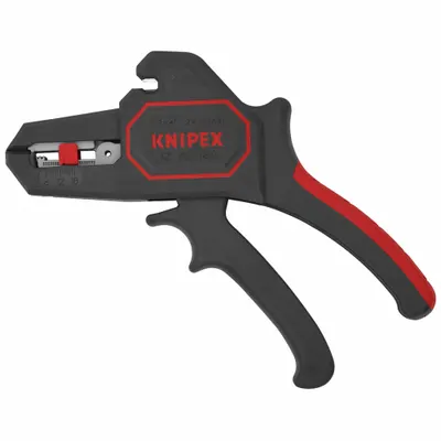 KNIPEX Wire Stripper: Auto, 24 AWG to 10 AWG, 7 in Overall Lg, Std Cushion Grip - Grip & Strip Wire Strippers