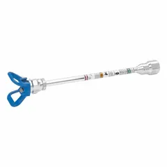 This extension pole is designed for use with RAC X SwitchTips and is compatible with the LTX509 sprayer model. It extends the reach of paint sprayers for coating applications in industrial maintenance and finishing tasks.