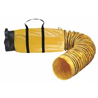 ALLEGRO Ventilation Duct: 12 in Dia, 25 ft Lg, For Use With Blowers, Black/Yellow, Vinyl Polyester (MPN 9550-25SB)