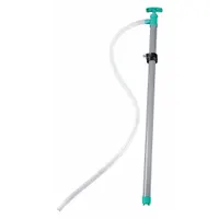 DAYTON Hand Pump: Siphon Action, Pump with Hose, PVC Housing, 12 oz per stroke, 37 in, Viton