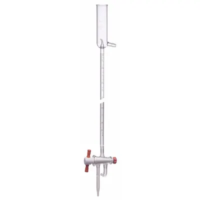 KIMBLE Straight Bore Buret: 10 mL, A, 520 mm, ±0.02 mL, 0.05 mL Inc - Class A Glass Burets