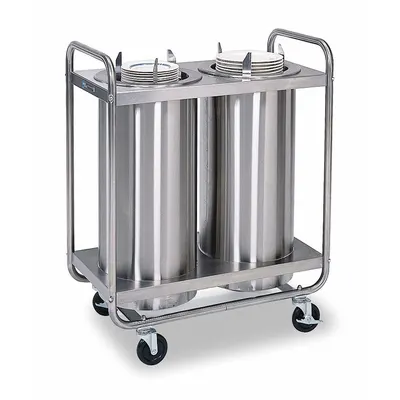LAKESIDE Plate Dispenser Cart: Heated, 9 3/4 in Plate Size, 38 3/8 in Overall Ht - Heated Plate Dispenser Carts
