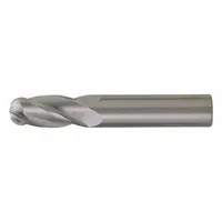 CLEVELAND Ball End Mill: Carbide, TiAlN Coated, 4 Flute, 7/8" Mill Dia, 2-1/4" LOC, 5" OAL (MPN C83575)