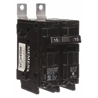 SIEMENS B215H B Series Bolt-On Miniature Circuit Breaker - B Series, Bolt-On Siemens Miniature Circuit Breakers