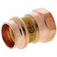 NIBCO Crimp Adapter Fitting: Straight, 1 in CTS x 1 in CTS x 1 in Pipe size, Press-fit x FNPT (MPN 9025250HPC)