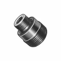 This mounting threaded adapter is a collar and base attachment for C Series hydraulic rams. It provides a threaded mounting point for accessories, enabling secure connection and load transfer in lifting and pressing applications. Rated for 25 tons capacity.