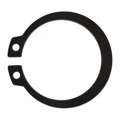 Steel retaining ring designed for use with machine rollers in material handling and conveyor systems. Compatible with 5ERK7/5ERK8 series rollers. Black finish.