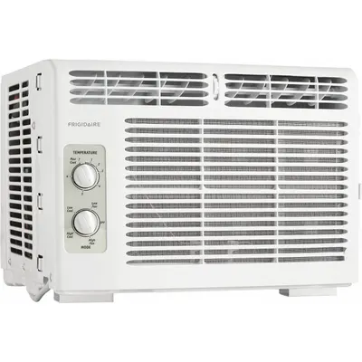 FRIGIDAIRE Window Air Conditioner: 100 sq ft – 150 sq ft, 5,000 BtuH, 115V AC, 5-15P - Residential-Grade Window ACs for Cooling Only
