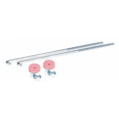 These battery hold down sets secure batteries in vehicles and equipment, preventing movement during operation. The 10-inch overall length accommodates various battery sizes. Typical applications include automotive, material handling, and power generation systems where vibration resistance is required.