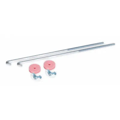 WESTWARD Battery Hold Down J&L Sets, 10 in Overall Length