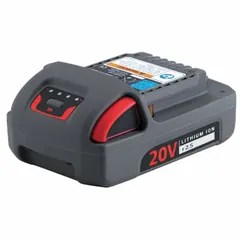The INGERSOLL RAND BL2012 is a 20V DC, 2.5 Ah lithium-ion battery from the IQV20™ series. It is designed to power compatible cordless tools for drilling, fastening, and other tasks where mobility is required. This battery is not oil-resistant and should be kept away from oils and solvents.
