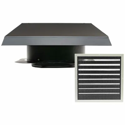 QUIETCOOL Whole House Fan: Roof Mount, 22 in Blade, 3,543 cfm Max., 2,831 sq ft Coverage - Roof-Mount Whole House Fans
