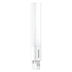 This PHILIPS LED plug-in lamp is a UL Type A direct replacement for compact fluorescent lamps. It features a 2-pin GX23 base, 5W power consumption, 2700K color temperature, and 520 lm light output. Non-dimmable, it is suited for general lighting in fixtures such as ceiling lights, wall sconces, and task lamps.