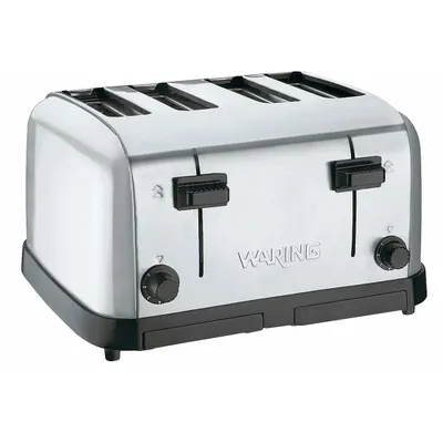 WARING COMMERCIAL WCT708 Medium-Duty Toaster, 4-Slice, 1800W - Medium-Duty Toasters