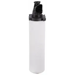 Replacement filter element for coalescing and particulate removal in compressed air and gas systems. Rated at 1 micron with 99.925% filter efficiency, it removes liquid aerosols and solid particulates to protect downstream equipment in pneumatic circuits and industrial process lines.