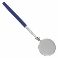 WESTWARD Inspection Mirror: 2 1/4 in Dia Mirror Size, Mirr. Mat. Glass, Mirr. Shp. Round
