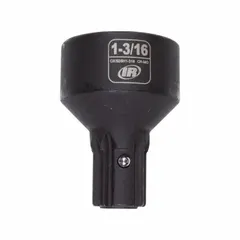 This 6-point standard impact socket has a 1-3/16 in socket size and 2-5/32 in overall length. The manganese phosphate finish provides corrosion resistance. Suitable for heavy-duty fastening and loosening of SAE-sized nuts and bolts with impact wrenches in industrial and automotive applications.
