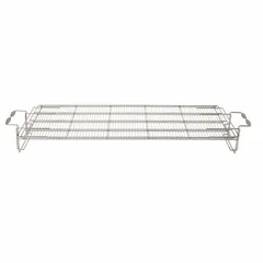 This metal cooking grid serves as a removable cooking surface for commercial grilling equipment. Measuring 72 inches wide, 24 inches deep, and 6 inches high, it provides a flat area for food preparation and grilling in high-volume foodservice operations.