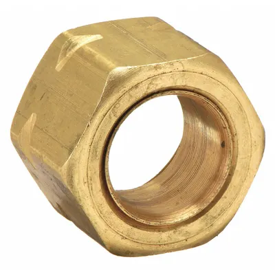 PARKER 61CA-8 Self-Aligning Brass Compression Fitting, 1/2 in OD, 50 PK - Self-Aligning Brass Compression Fittings