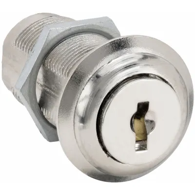 COMPX NATIONAL Cam Lock: Std Keyed Cam Lock, Keyed Alike, Zinc Die-Cast, Nickel - Keyed Cam Locks