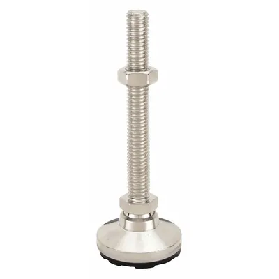S & W Male-End Leveling Mount: Swiveling Stud, 3/4"-10 Thread Size, 3 in - Non-Skid Male Leveling Mounts