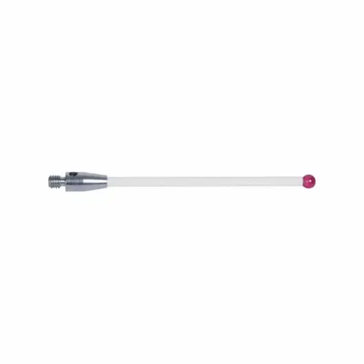 INSIZE M3 Stylus: CMM Straight Stylus, Ball, Straight, 0.24 in Ruby Ball Tip - Straight CMM Styli