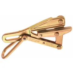 Chicago-style jaw grip for pulling AAC, ACSR, and copper conductors. Accommodates conductor diameters from 0.31 in to 0.53 in. Used for installing electrical cables through conduit or overhead runs.