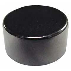 Neodymium disc magnet with 3/8 in outside diameter, 0.2 in thickness, and 3.5 lbf maximum pull force. Used for holding, lifting, or positioning ferrous parts in industrial fixtures, jigs, and assembly operations.