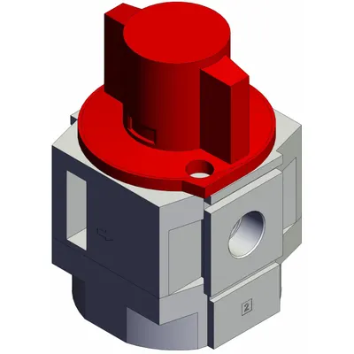 SMC Air Line Valve: 3/8 in NPT, 3/8 in NPT Outlet Size, 125 psi Max Op Pressure - SMC Compressed Air Line Pressure-Relief Lockout Valves for FRLs