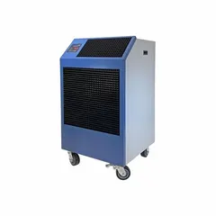 This heavy-duty portable air conditioner delivers 36,100 BtuH of cooling capacity for indoor spaces. It operates on 230V AC and is designed for cooling-only applications in large areas such as industrial facilities, warehouses, or event spaces.