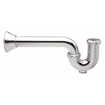 ZURN Trap: Cast Brass, Chrome-Plated, Silver, 1 1/2 in Nominal Pipe Size - P-Traps