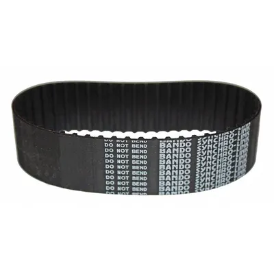 BANDO Timing Belt: One Side, Synchro-Link, 0.2 in Pitch, 1/4 in Top Wd, 450XL025 - XL Section Trapezoidal Timing Belts