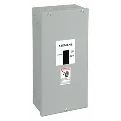 Outdoor-rated surface-mount enclosure for circuit breakers, accommodating up to 3 spaces and rated 350 A. Suitable for housing circuit breakers in outdoor electrical installations where weather resistance is required.