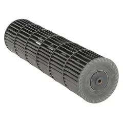 Replacement blower wheel for HVACR fans, filters, and ventilation systems. Compatible with manufacturer part number 4YP01. Used to move air in commercial or industrial ventilation and filtration setups, maintaining airflow in heating, cooling, and exhaust applications.