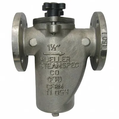 MUELLER STEAM SPECIALTY 5 125F SS Stainless Steel Basket Strainer - Stainless Steel Basket Strainers