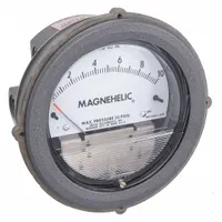 DWYER Differential Pressure Gauge: Back/Single-Side, 1/8 in NPT Female, 2000, 4 in Dial, IP67, IP67 (MPN 2210)