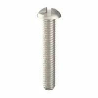 Tamper Resistant Screw: #8-32 Thread Size, 1 in Lg, Stainless Steel, Plain, Round, One-Way, 100 PK (MPN 141460)